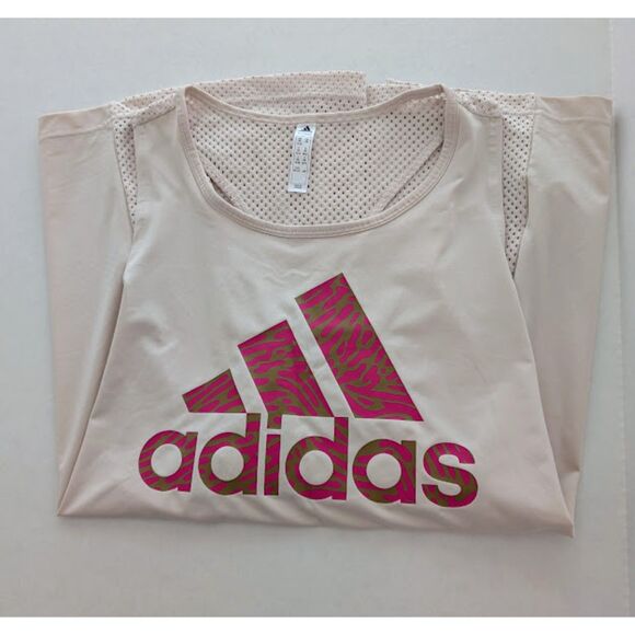 adidas x Zoe Saldana Collection Halo Ivory Aeroready Tank Top Women's Size XXL - Picture 5 of 6